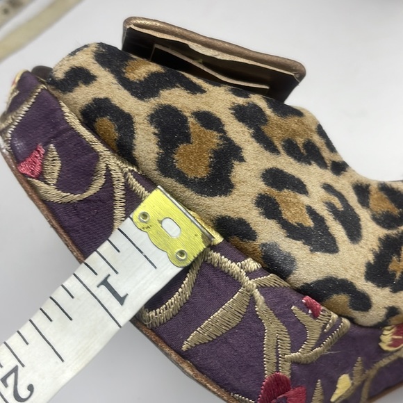 Olivia Rose Tal Floral Leopard Platform heel Size 38 - Picture 14 of 17